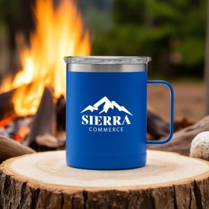 14 oz. Powder Coated Stainless Steel Camping Mug